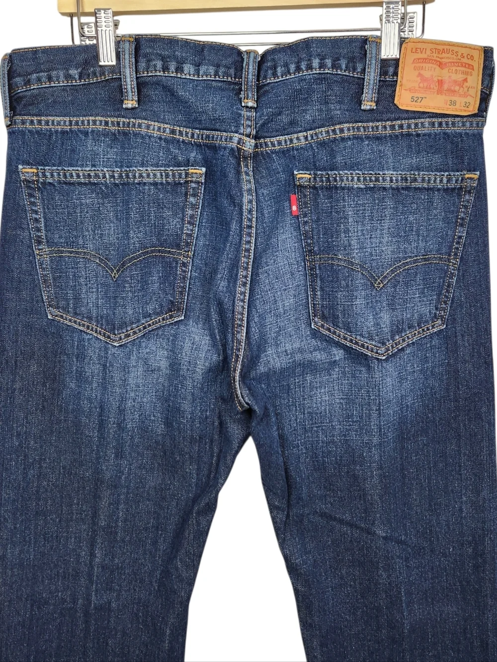 Levi's 527 Slim Bootcut Western Cowboy Denim Blue Jeans Mens Size 38 x 32